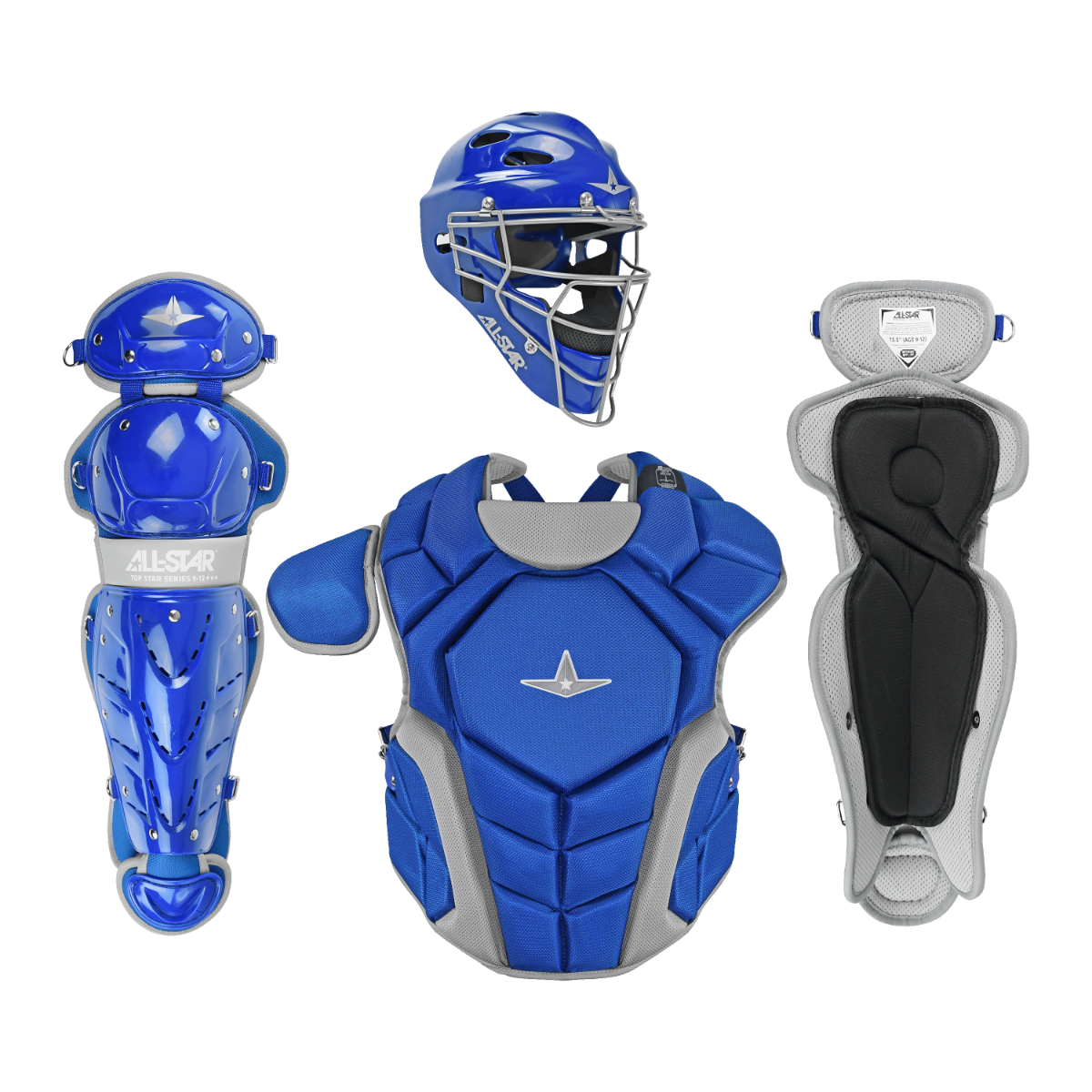 All Star Top Star NOCSAE Approved Baseball Catchers Kit (9-12)