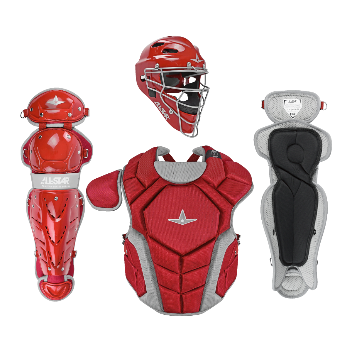 All Star Top Star NOCSAE Approved Baseball Catchers Kit (9-12)