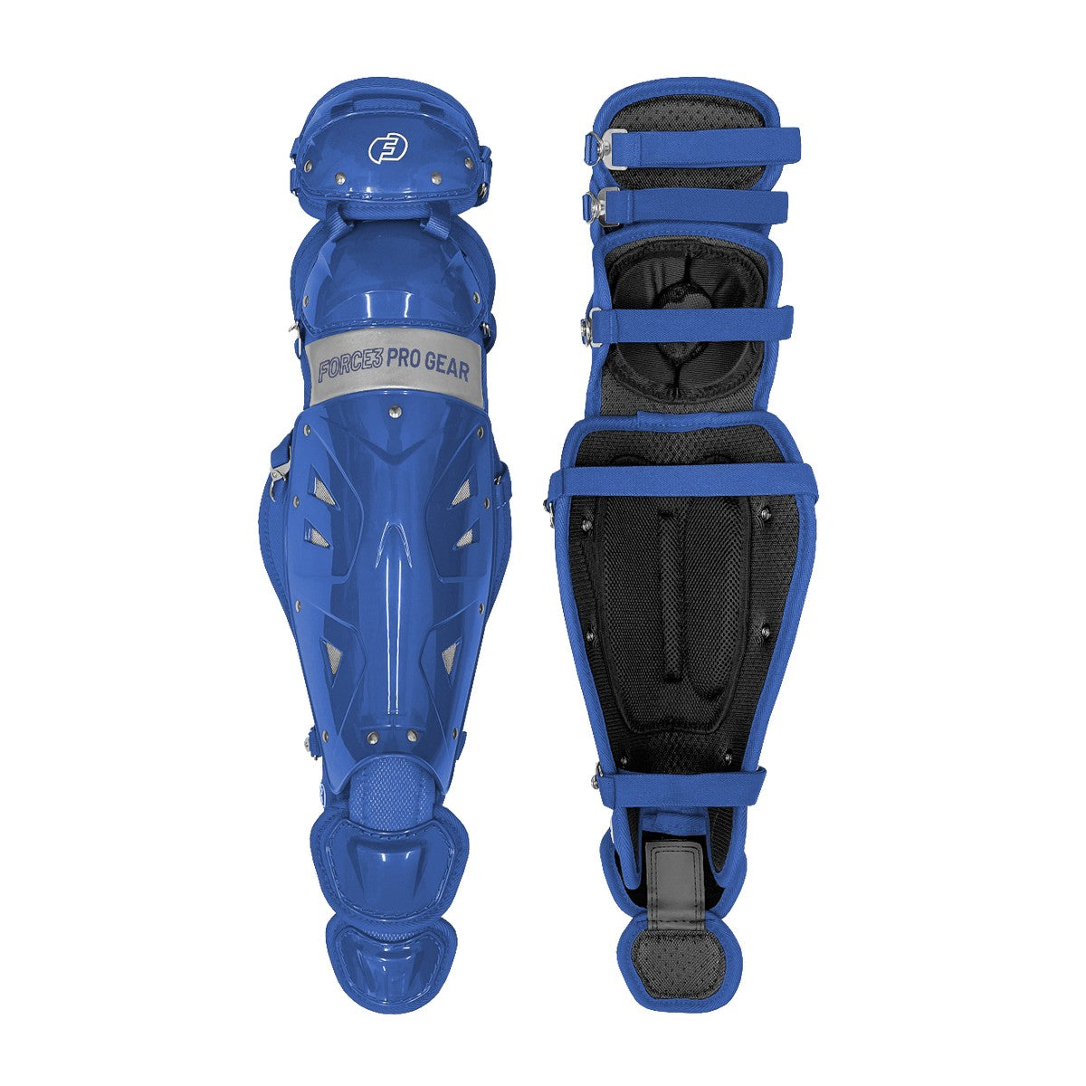 force3 pro gear Force3 Baseball Catcher Shin Guards - ROYAL
