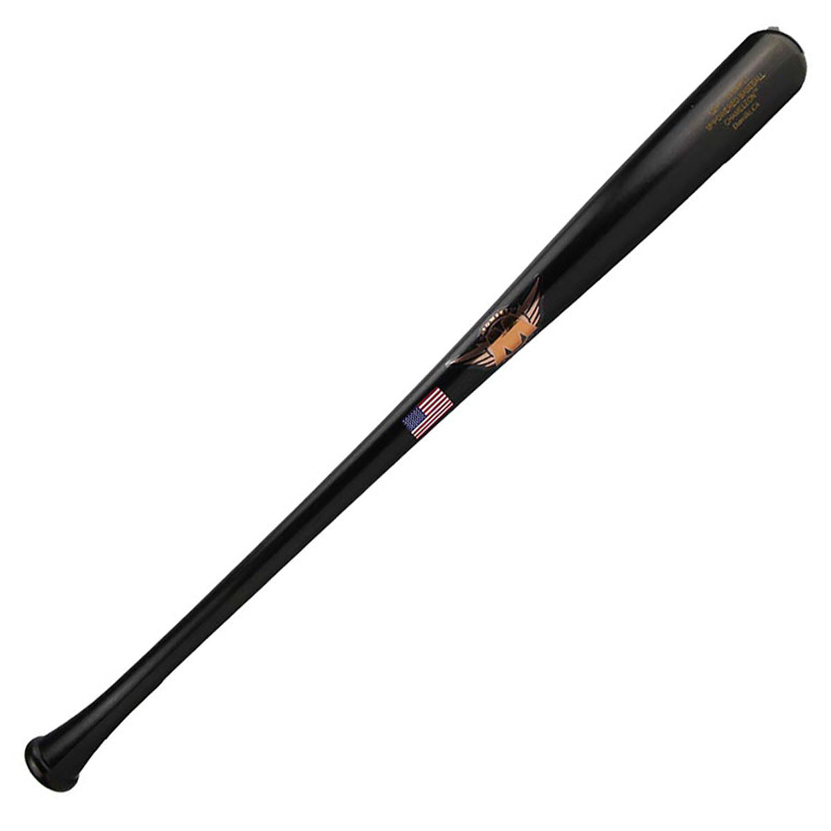 MPowered Chameleon C271 Black-Gold Sparkle Maple Wood Baseball Bat