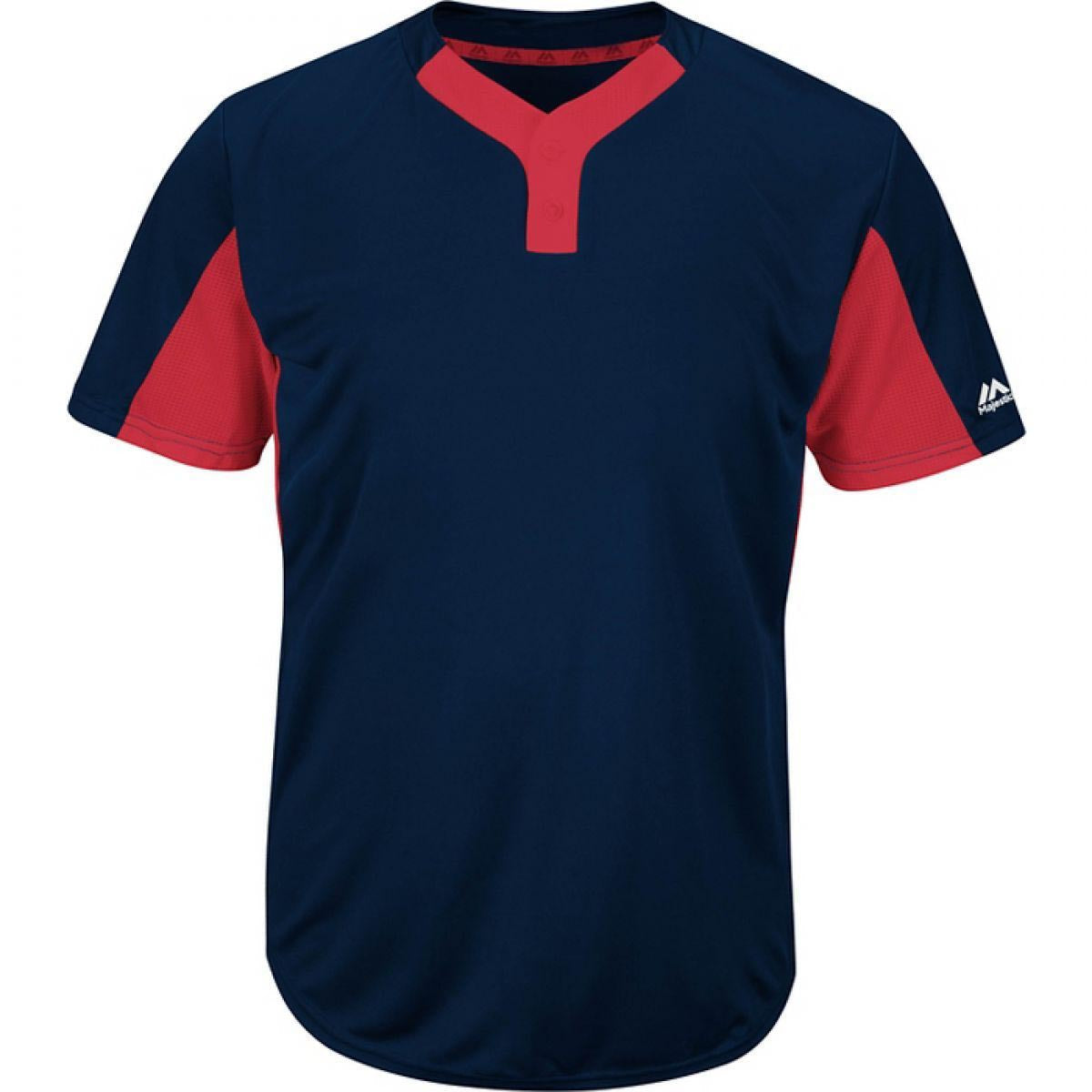 Majestic Youth Premier Eagle 2-Button Colorblocked Jersey
