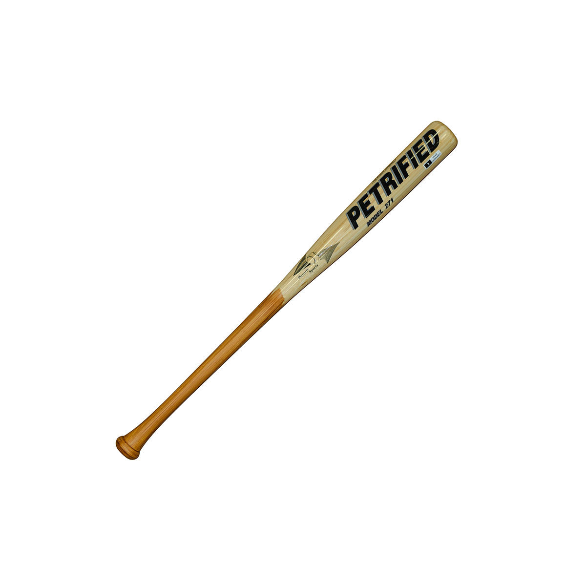 Pinnacle Sports Petrified Hickory Hybrid with Rubber Handle 1 Year Warrant Baseball Wood Bat