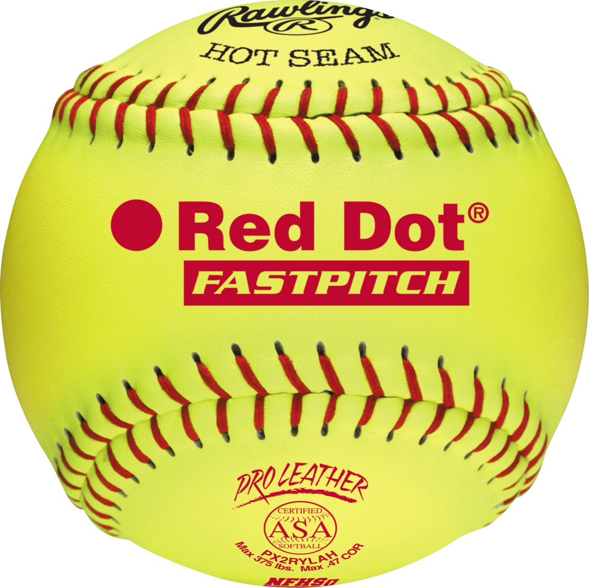 Rawlings 12" ASA Red Dot Pro Leather Fastpitch Softball (DZ)